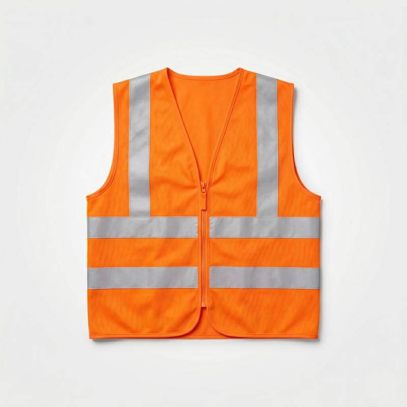 Orange reflective safety vest