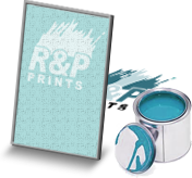 blue paint can custom screen printing design montreal